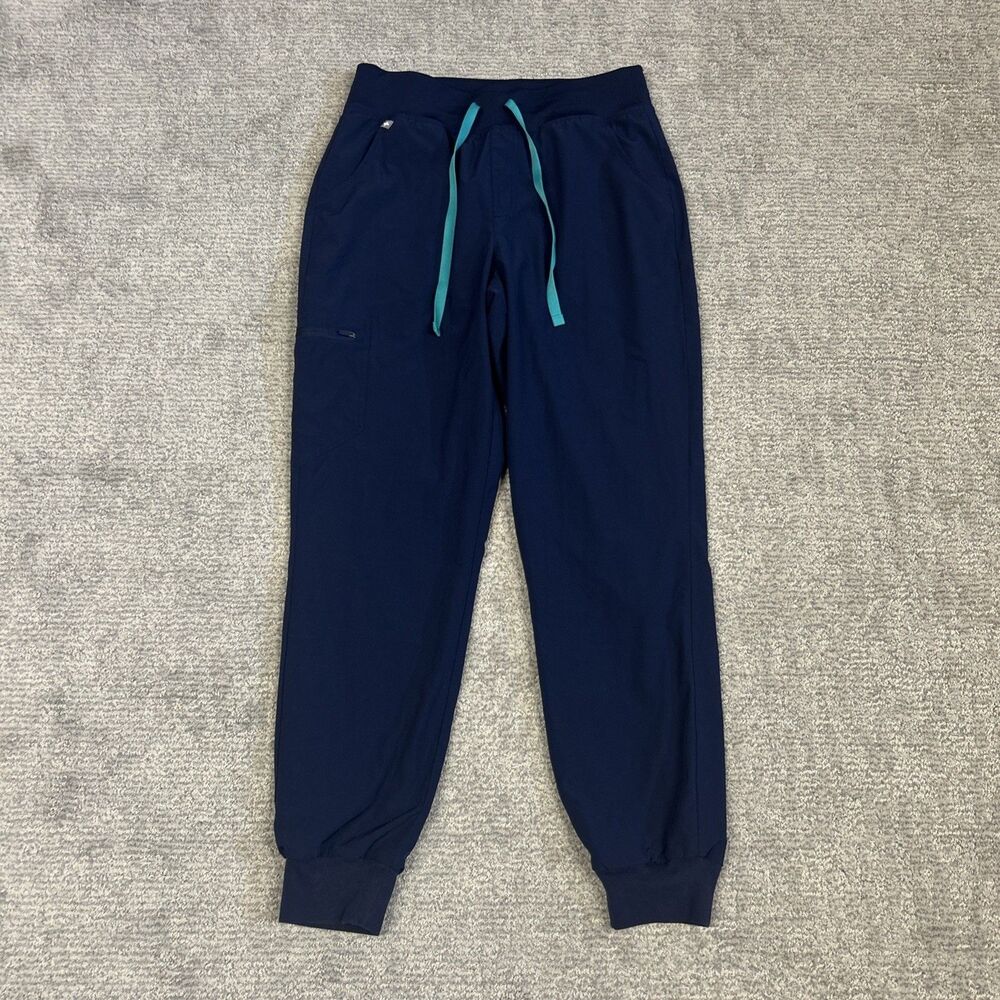 Figs Zamora Jogger Scrub Pants Medium Lined Navy Hospital Dental Medical Nurse